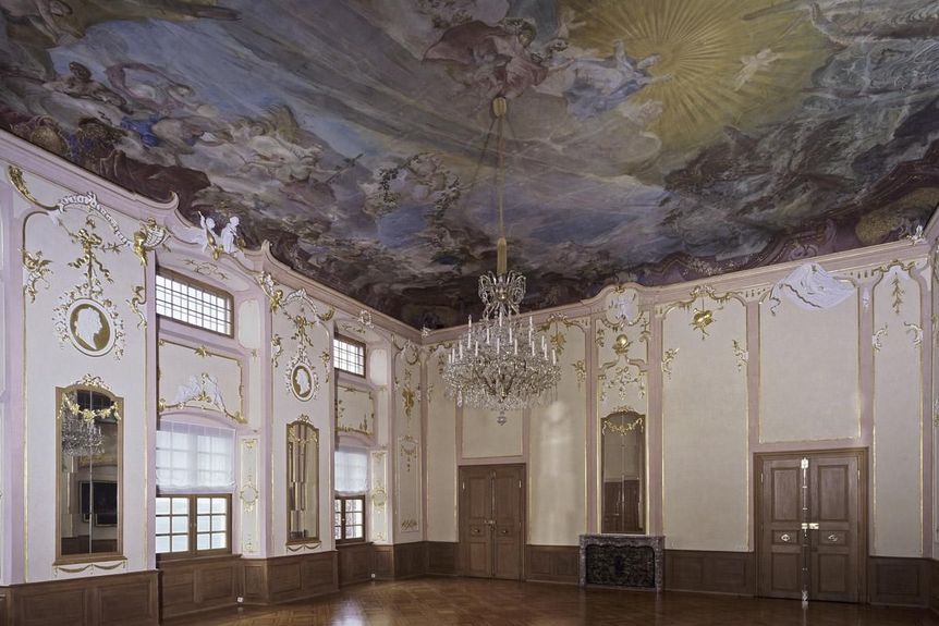 Image: Staatliche Schlösser und Gärten Baden-Württemberg, Arnim Weischer Meersburg New Palace, Ceremonial hall