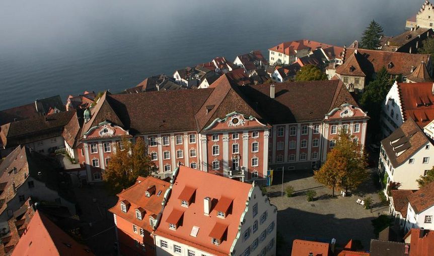 Aerial view of Meersburg New Palace